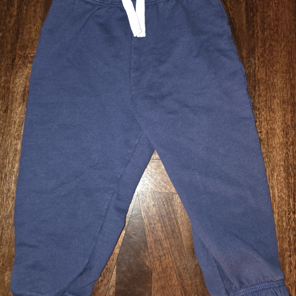 Cat & Jack Navy Blue Kids Jogger Pants with White Drawstring